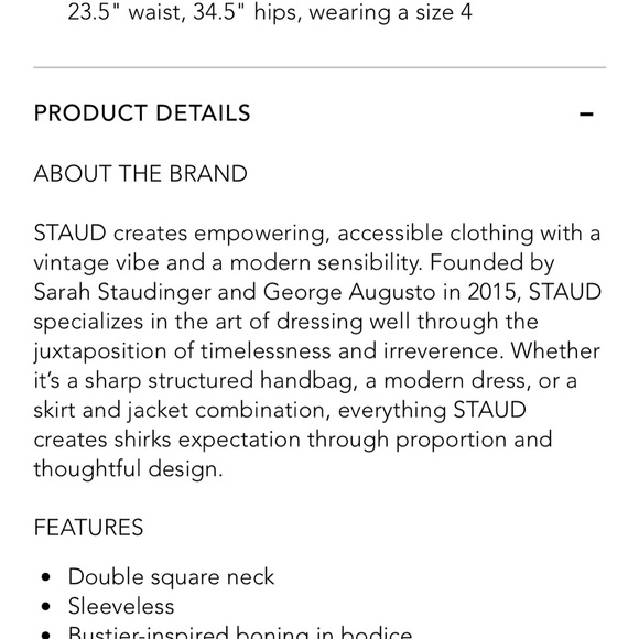 STAUD LANDSCAPE BUSTIER CORSET MINI DRESS - Picture 4 of 4